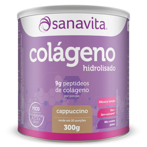Colágeno Hidrolisado Sanavita Lata 300 g
