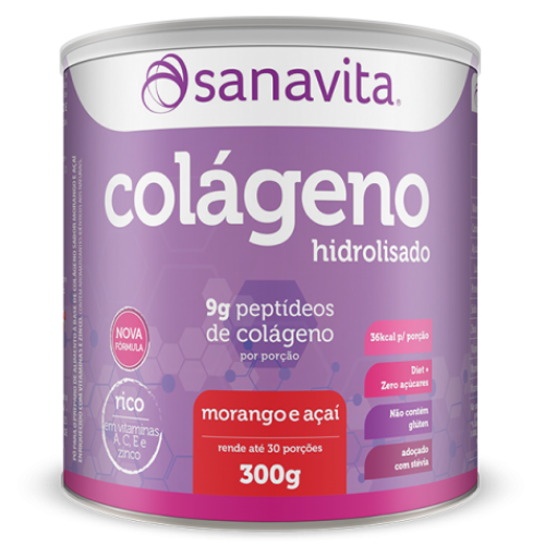 Colágeno Hidrolisado Sanavita Lata 300 g
